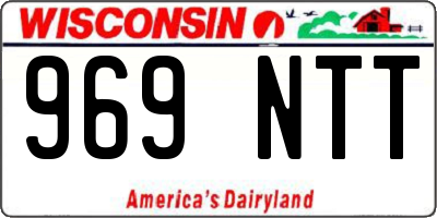 WI license plate 969NTT