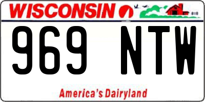 WI license plate 969NTW