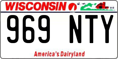 WI license plate 969NTY