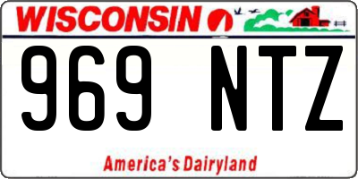 WI license plate 969NTZ
