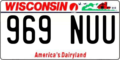 WI license plate 969NUU
