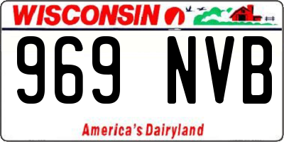 WI license plate 969NVB