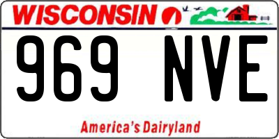 WI license plate 969NVE