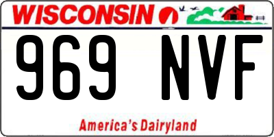 WI license plate 969NVF