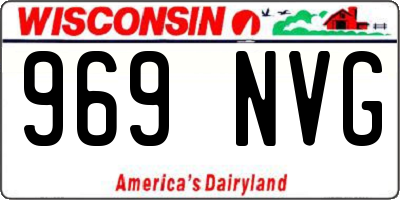 WI license plate 969NVG