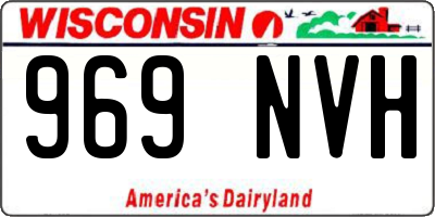 WI license plate 969NVH