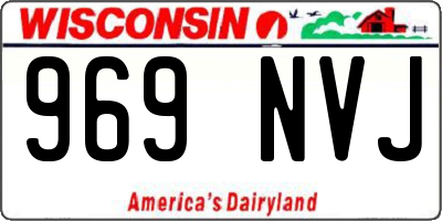 WI license plate 969NVJ