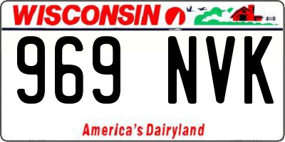 WI license plate 969NVK