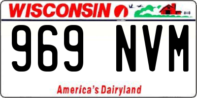 WI license plate 969NVM