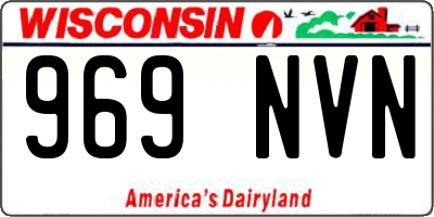 WI license plate 969NVN