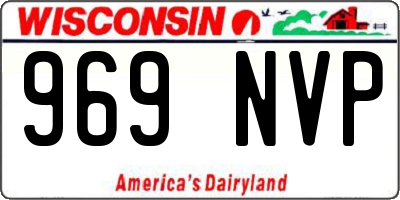 WI license plate 969NVP