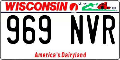 WI license plate 969NVR