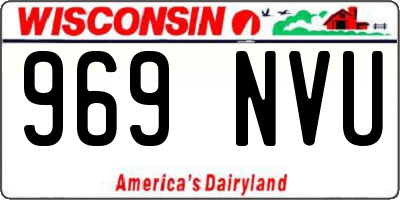 WI license plate 969NVU