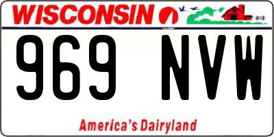 WI license plate 969NVW