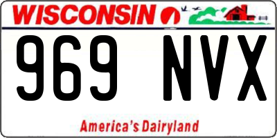 WI license plate 969NVX
