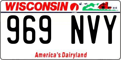 WI license plate 969NVY