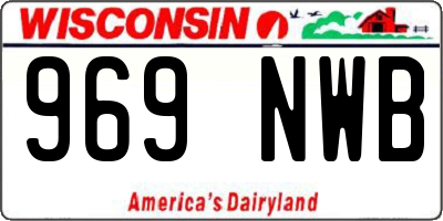 WI license plate 969NWB