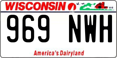 WI license plate 969NWH