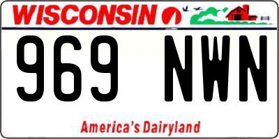 WI license plate 969NWN