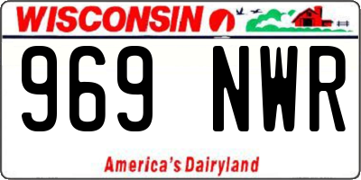 WI license plate 969NWR