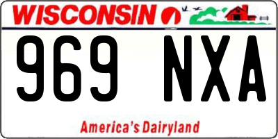 WI license plate 969NXA