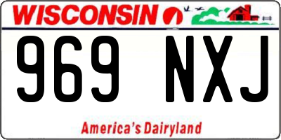 WI license plate 969NXJ