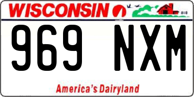 WI license plate 969NXM