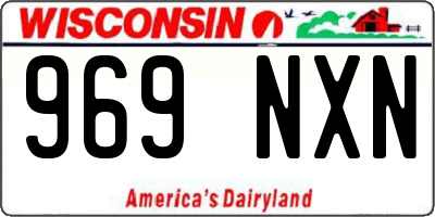 WI license plate 969NXN