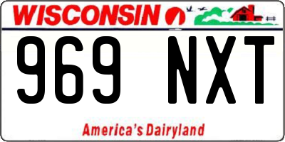 WI license plate 969NXT
