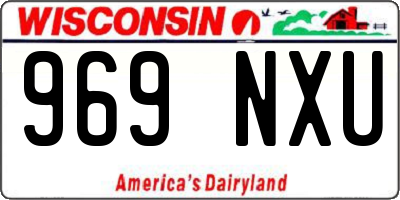 WI license plate 969NXU