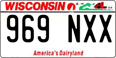 WI license plate 969NXX