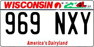 WI license plate 969NXY