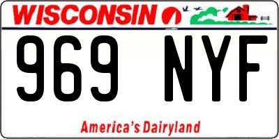 WI license plate 969NYF