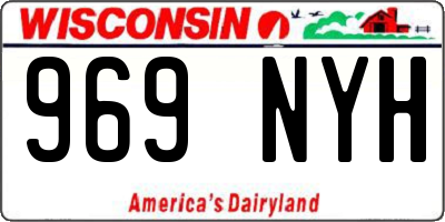WI license plate 969NYH
