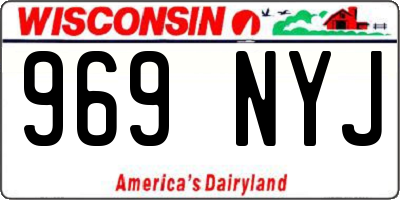 WI license plate 969NYJ