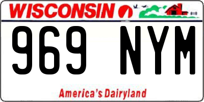 WI license plate 969NYM