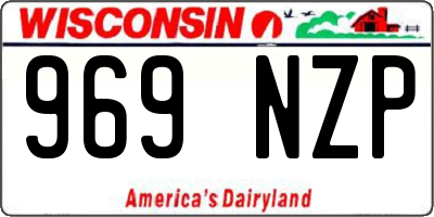 WI license plate 969NZP