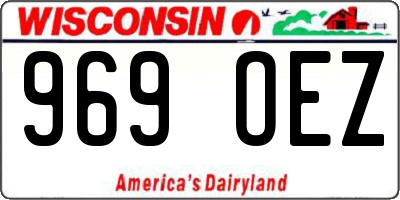 WI license plate 969OEZ