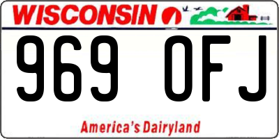WI license plate 969OFJ