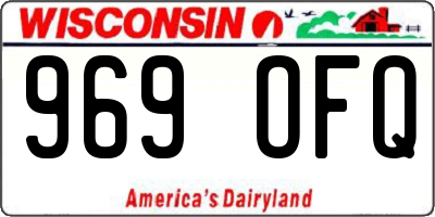 WI license plate 969OFQ