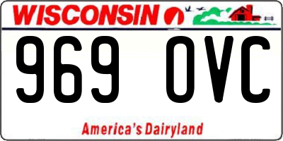 WI license plate 969OVC