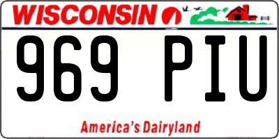 WI license plate 969PIU