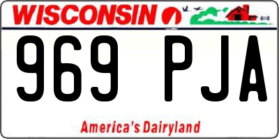 WI license plate 969PJA