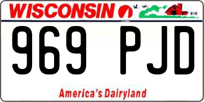 WI license plate 969PJD