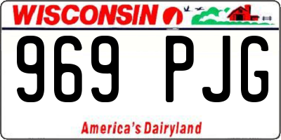WI license plate 969PJG