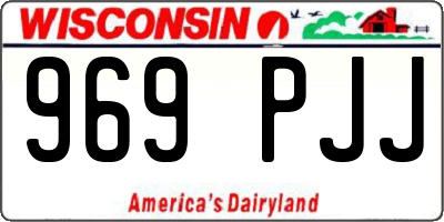WI license plate 969PJJ