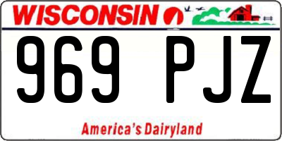 WI license plate 969PJZ