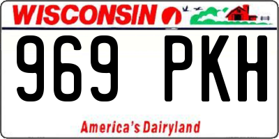 WI license plate 969PKH