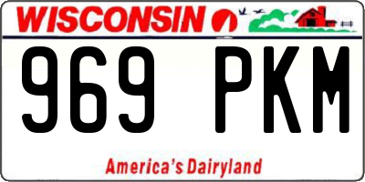 WI license plate 969PKM