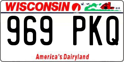 WI license plate 969PKQ